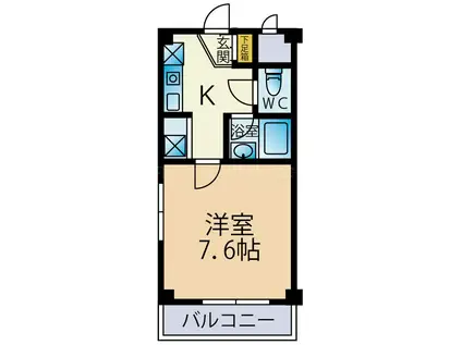 本山マンション(1K/2階)の間取り写真