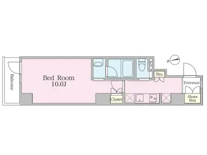 SHIN-HATOYA(1K/5階)の間取り写真