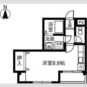 VEREDE泉(ワンルーム/3階)の間取り写真