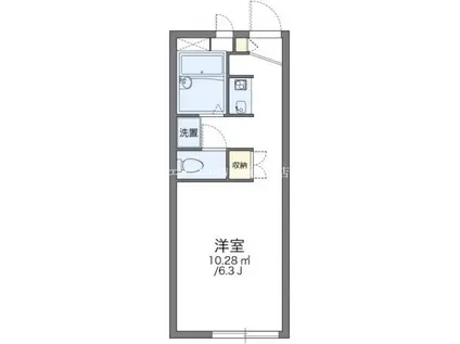 レオパレスディアコート(1K/1階)の間取り写真