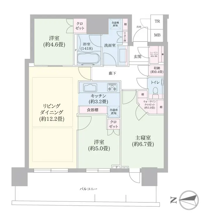 パークタワー晴海 28階階 間取り
