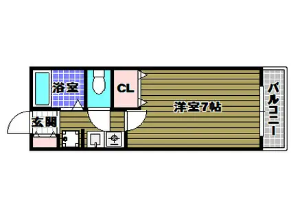 フェスタ千代田(1K/3階)の間取り写真