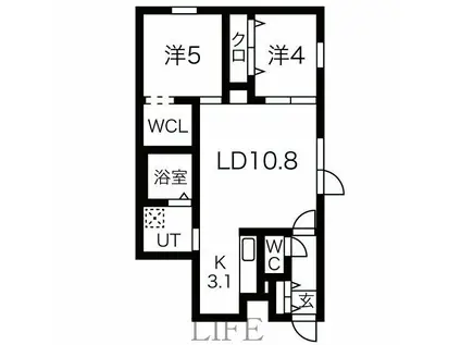 ARROWSVII(2LDK/4階)の間取り写真