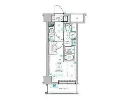 セジョリ横浜ウエストII(1K/3階)の間取り写真