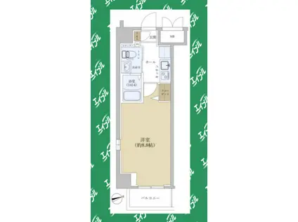 エステムプラザ名古屋・栄プレミアム(1K/4階)の間取り写真