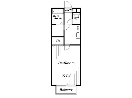 グレイス(1K/2階)の間取り写真
