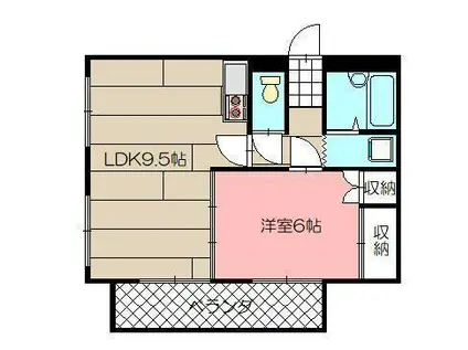 THE SQUARE・ORIO RESIDENCE(1LDK/5階)の間取り写真