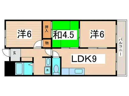 メゾンファミーユ(3LDK/3階)の間取り写真