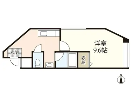 ハイツリリアン(1K/5階)の間取り写真