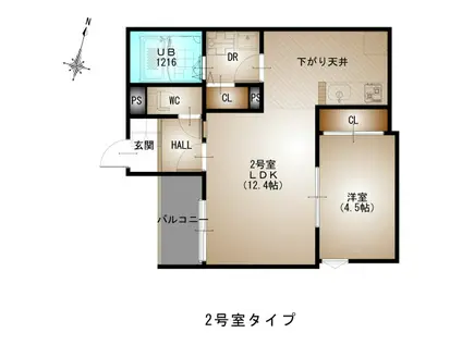 REGALEST-F井口(2LDK/3階)の間取り写真