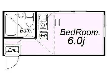ユナイト田浦アステリオン(ワンルーム/1階)の間取り写真