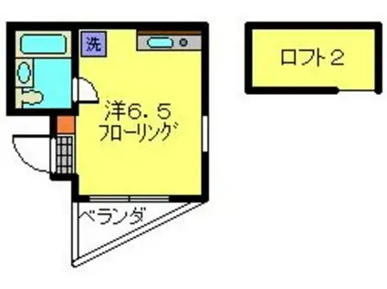 LUKE24(ワンルーム/3階)の間取り写真