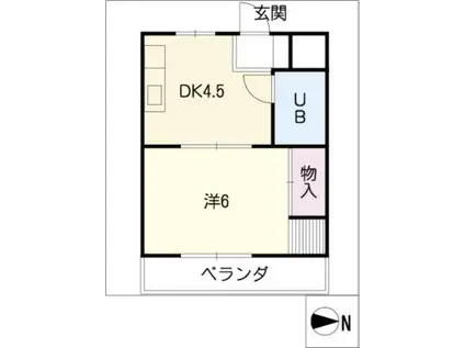 キャンパスビレッジ丸由(1DK/5階)の間取り写真