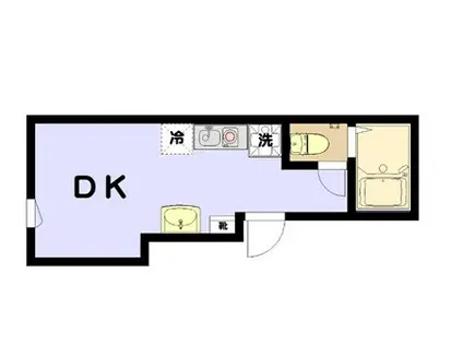 アールヒルズ日本橋(ワンルーム/2階)の間取り写真