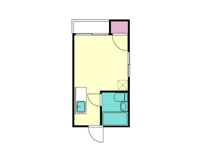 カーナヒルズ(ワンルーム/2階)の間取り写真