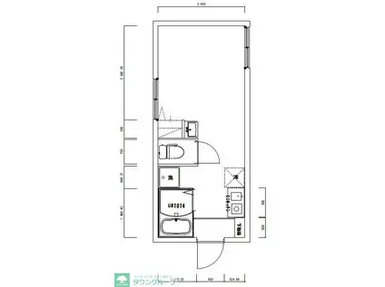 NT祐天寺コーポB(ワンルーム/1階)の間取り写真