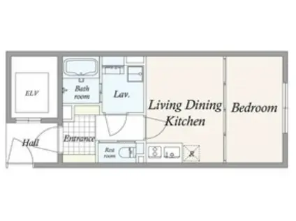 GRAN PASEO芝公園 グランパセオ芝公園(1DK/3階)の間取り写真