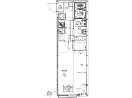 フォレストコート飯能(1K/1階)の間取り写真