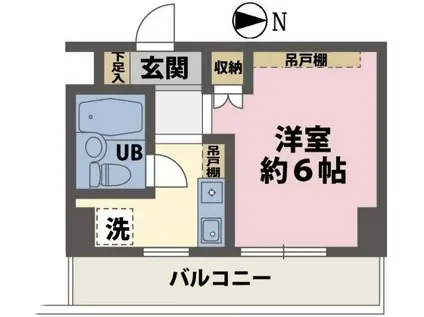 東京ロイヤルコート(1K/7階)の間取り写真