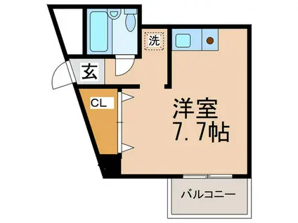 シャロゥズ イン 中瀬(ワンルーム/7階)の間取り写真
