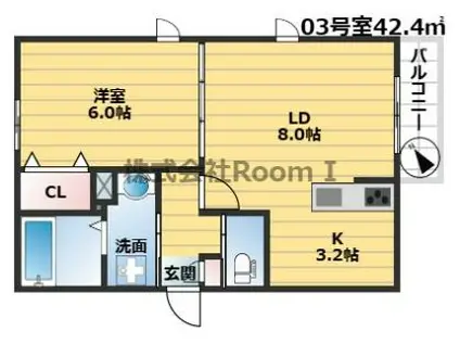 メゾングランツ 旭化成ヘーベルメゾンHEBEL HAUS(1LDK/3階)の間取り写真