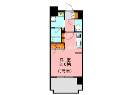 LANDIC BAY FIELD(ワンルーム/5階)の間取り写真