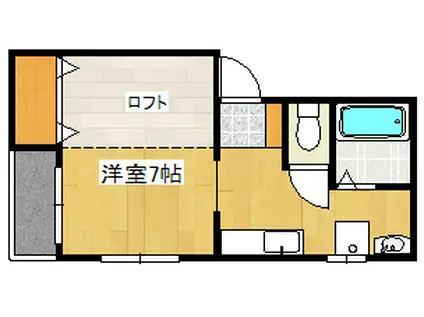 オオツカハイツ(1K/2階)の間取り写真