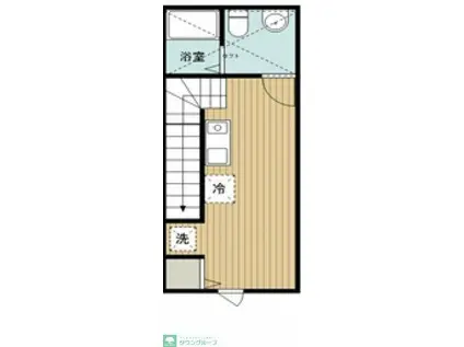 アルページュ八潮(ワンルーム/2階)の間取り写真