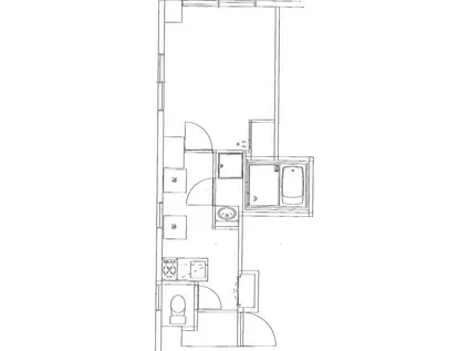 パークシティ五番館(ワンルーム/4階)の間取り写真