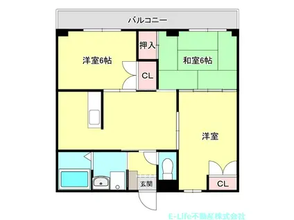 プチフォーラム21(3LDK/3階)の間取り写真