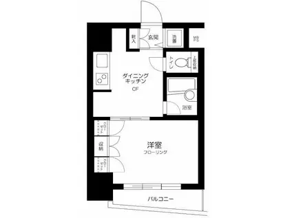 シーアイマンション池袋西(1DK/7階)の間取り写真