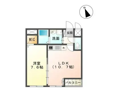 I-CLASS(1LDK/1階)の間取り写真