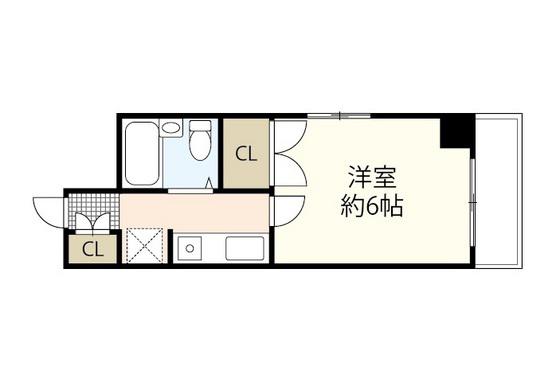 段原Oビル(1K/4階)の間取り写真