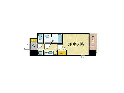 プレサンス久屋大通公園エアリー(1K/4階)の間取り写真