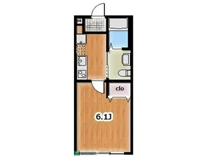 アリビオ石神井台(1K/3階)の間取り写真