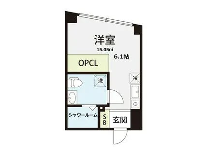 エルシア関町南(ワンルーム/1階)の間取り写真