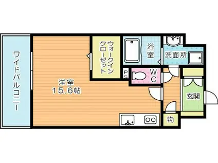 ウィークス・ステラ(ワンルーム/8階)の間取り写真