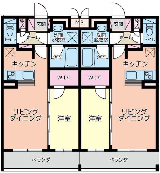 LIBERTE(1LDK/1階)の間取り写真