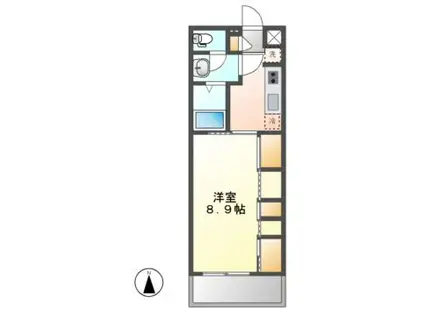 リブリ・LA MILONGA(1K/3階)の間取り写真