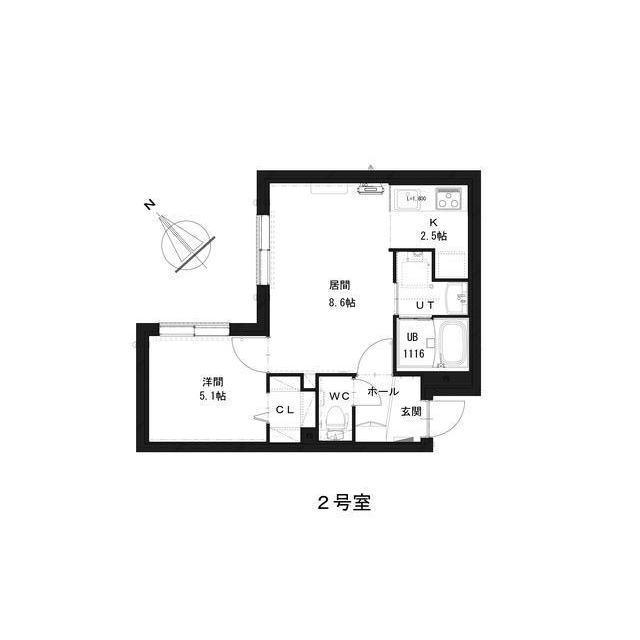 グランメール本郷通1(1LDK/1階)の間取り写真
