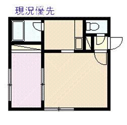 アルビオン(1LDK/2階)の間取り写真