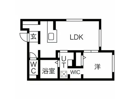 NEXT AVE.TSUKISAMU(1LDK/3階)の間取り写真