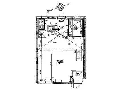 ユナイト追浜ローズウッド(ワンルーム/1階)の間取り写真
