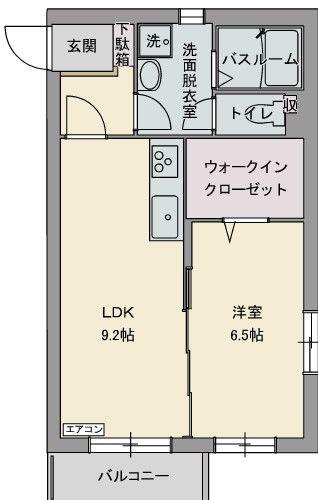 ソブリンハウス(1LDK/1階)の間取り写真