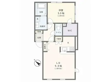 ココ・ルアナ(1LDK/2階)の間取り写真