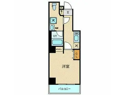 アヴィニティ両国(1K/3階)の間取り写真