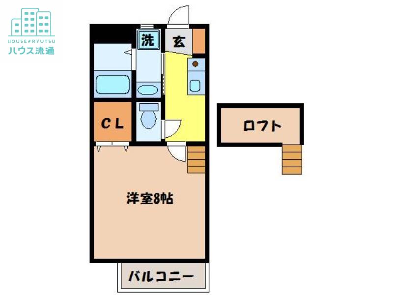 サンヒルズ壱番館(1K/2階)の間取り写真