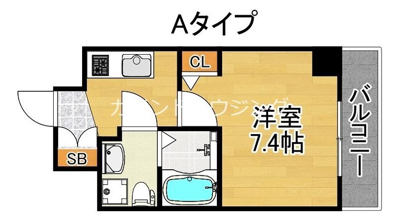FDS COURT FELICE(1K/9階)の間取り写真