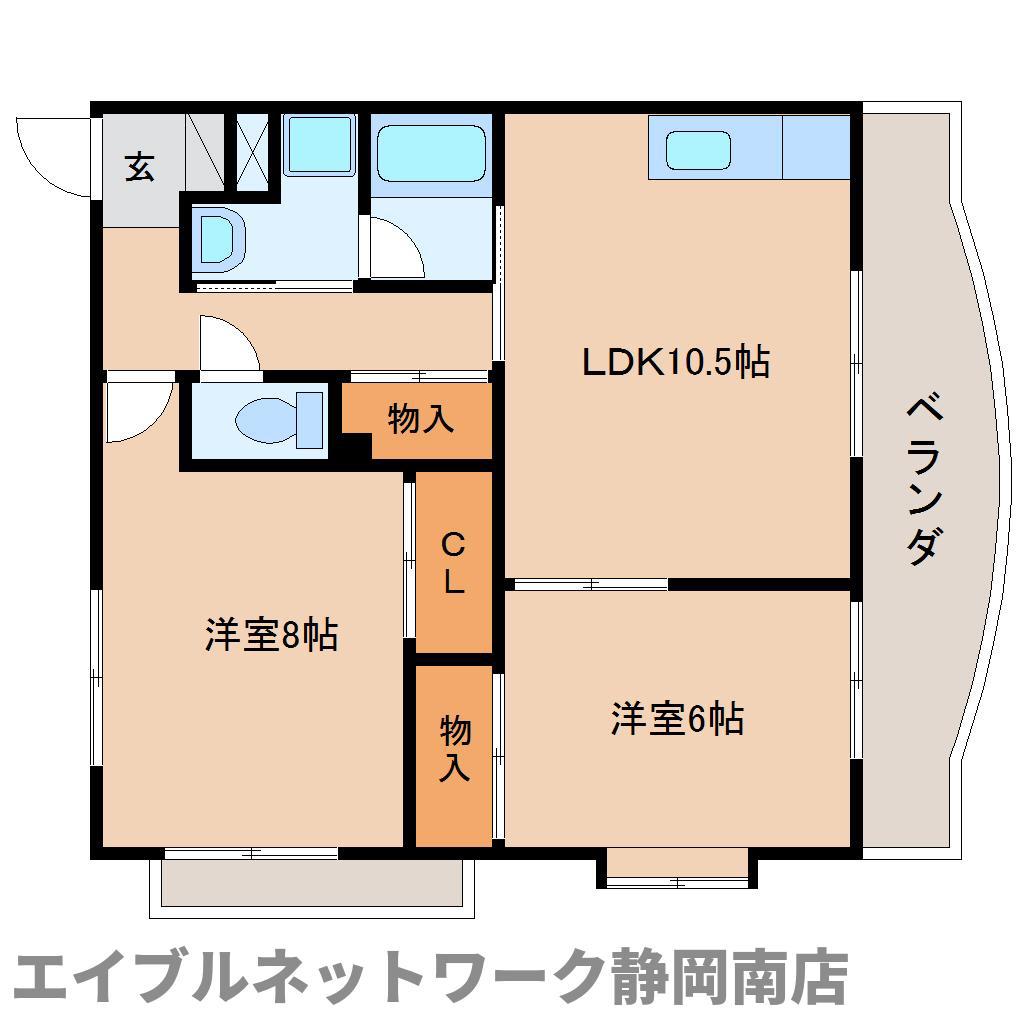 花みずき(2LDK/2階)の間取り写真