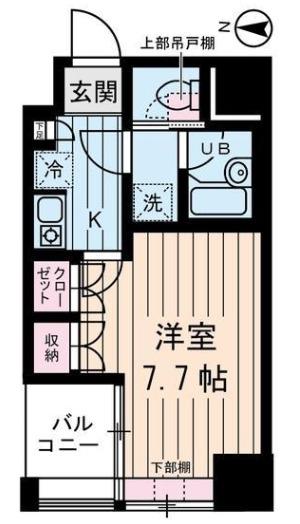 アムス馬喰町(1K/7階)の間取り写真